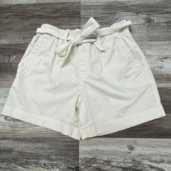 Polo Ralph Lauren White Mens Small Resort Beach Belted Paperbag Shorts Preppy - Picture 1 of 10
